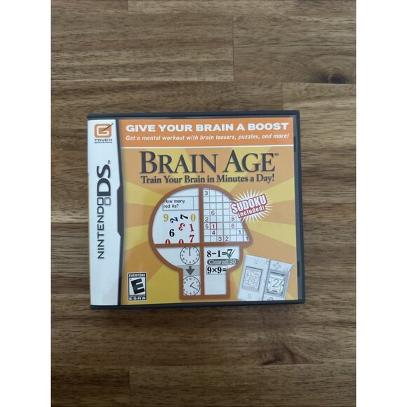 BRAIN AGE Train Your Brain In Minutes A Day 2006 Nintendo DS Game 100% Complete! - Picture 1 of 7